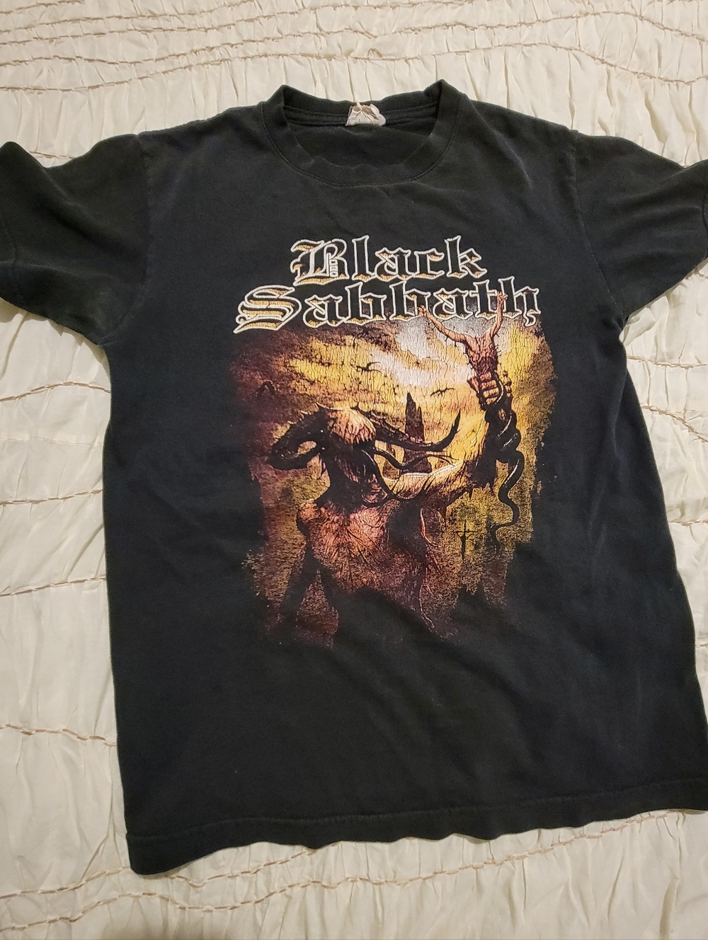 Vintage Black Sabbath Graphic Band Tee - Black